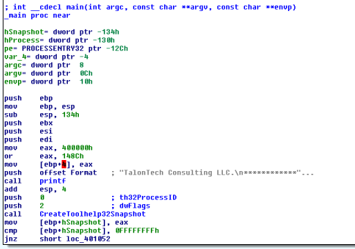 IDA highlighting suspicious mov instruction